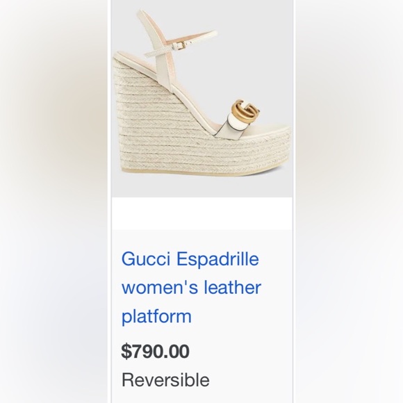 Brand new never worn Gucci espadrilles size 36 EU (size 5.5 US) - Picture 5 of 5